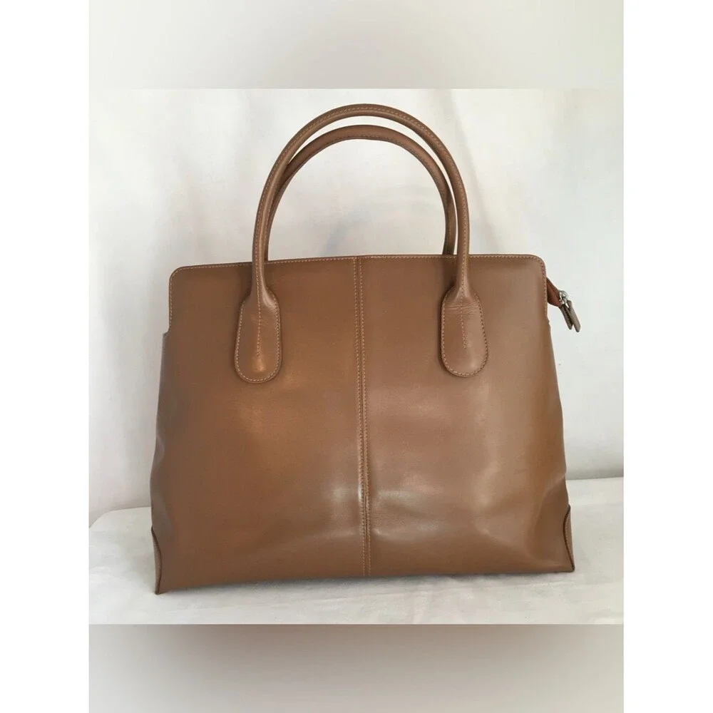Gianni Chiarini Firenze Giuditta EUC Italian Made Tan Cognac Leather Tote